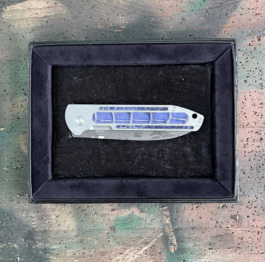Böker Plus Lancer by Serge Panchenko — Custom Alligator Edition - Image 3