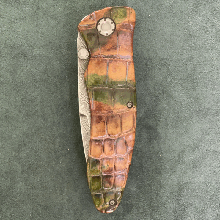 Böker Solingen — Tirpitz Damast Custom Alligator Edition
